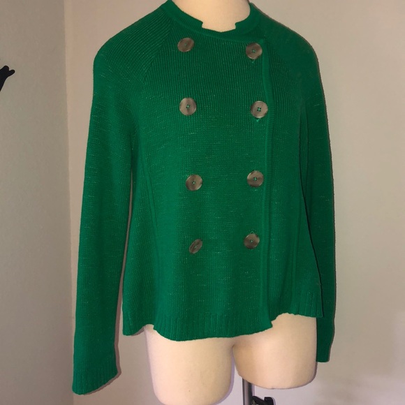 Anthropologie Sweaters - Anthropologie Double-Breasted Knit Jacket Sweater